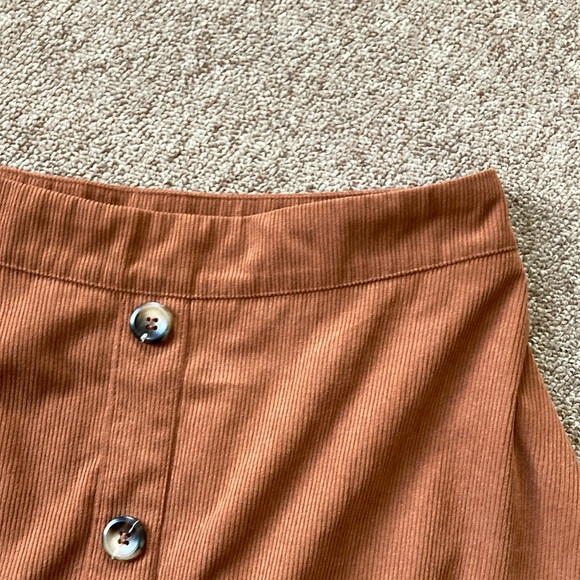 Cupshe Orange Midi A-Line Skirt for Casual Wear - Picture 4 of 9